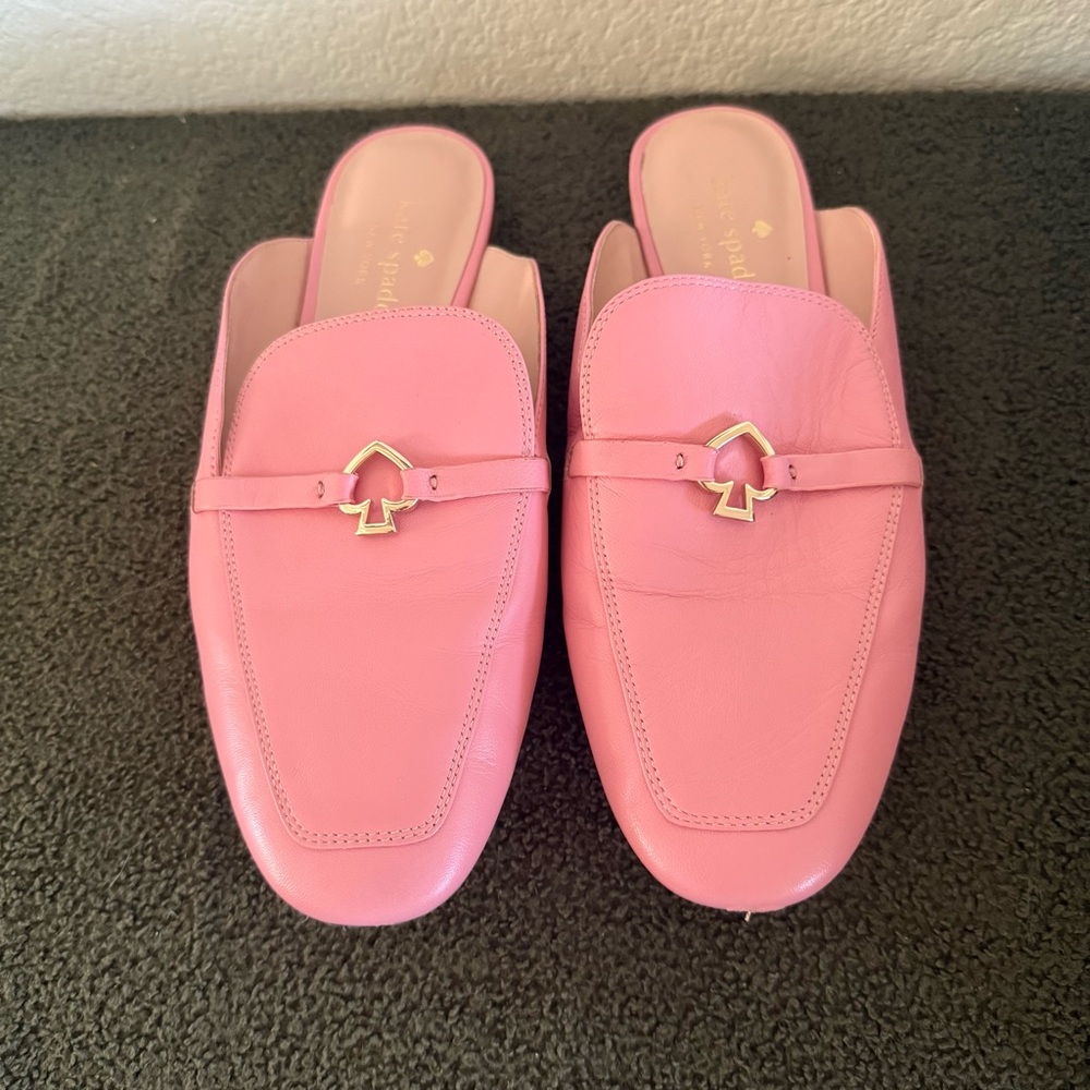 Kate Spade Pink Leather Loafers